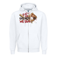 White that's my grandson out there Zipper Hoodie - MaliasSmallBusiness