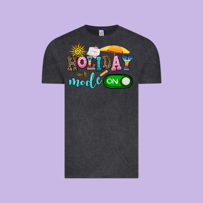 Holiday Mode On Vintage Tee Designed By Adodesignshop