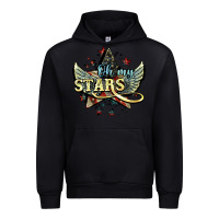 Black Oh my stars America wings 4th of july Urban Hoodie - HowdyJamesFarm
