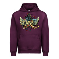 Mauve Wine Oh my stars America wings 4th of july Urban Hoodie - HowdyJamesFarm