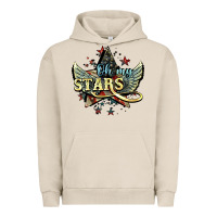 Pigment French Oak Oh my stars America wings 4th of july Urban Hoodie - HowdyJamesFarm
