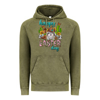 Vintage Olive Happy Easter Day Rodeo Vintage Hoodie - Neo Western