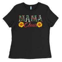 Black mama claus Ladies Tee - AdoDesignShop