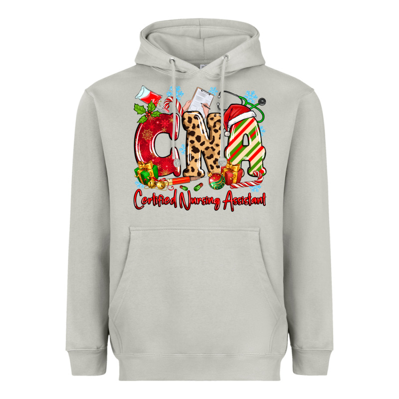 Cna Certified Nursing Assistant Christmas Heavyweight Hoodie by MaliasSmallBusiness | Teevron