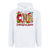 White CNA Certified Nursing Assistant Christmas Heavyweight Hoodie - MaliasSmallBusiness