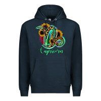 Navy Capricorn Zodiac Premium Hoodie - Bettercallsaul