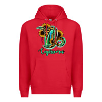 Red Capricorn Zodiac Premium Hoodie - Bettercallsaul