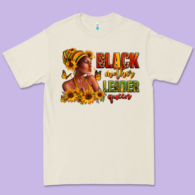 Premium Tee Afro American black mother leader queen