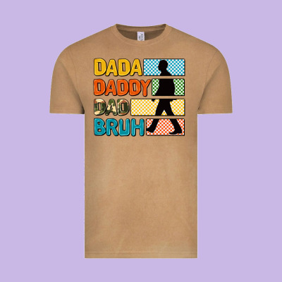 Dada Daddy Dad Bruh Vintage Tee Designed By Adodesignshop