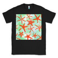 Black starfish seamless pattern Classic Tee - BundleAndBundleShop