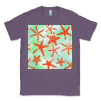 Lavender starfish seamless pattern Classic Tee - BundleAndBundleShop