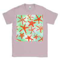 Lilac starfish seamless pattern Classic Tee - BundleAndBundleShop