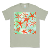 Matcha starfish seamless pattern Classic Tee - BundleAndBundleShop