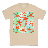Mushroom starfish seamless pattern Classic Tee - BundleAndBundleShop