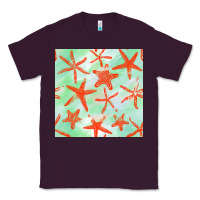 Plum starfish seamless pattern Classic Tee - BundleAndBundleShop
