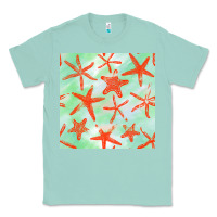 Seafoam starfish seamless pattern Classic Tee - BundleAndBundleShop