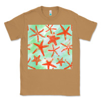 Toasted Coconut starfish seamless pattern Classic Tee - BundleAndBundleShop