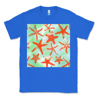 True Royal starfish seamless pattern Classic Tee - BundleAndBundleShop