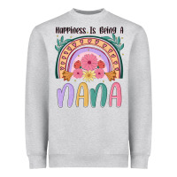 Heather Grey happiness is being a nana Heavyweight Sweatshirt - JahusDesignShop