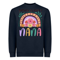 Navy happiness is being a nana Heavyweight Sweatshirt - JahusDesignShop