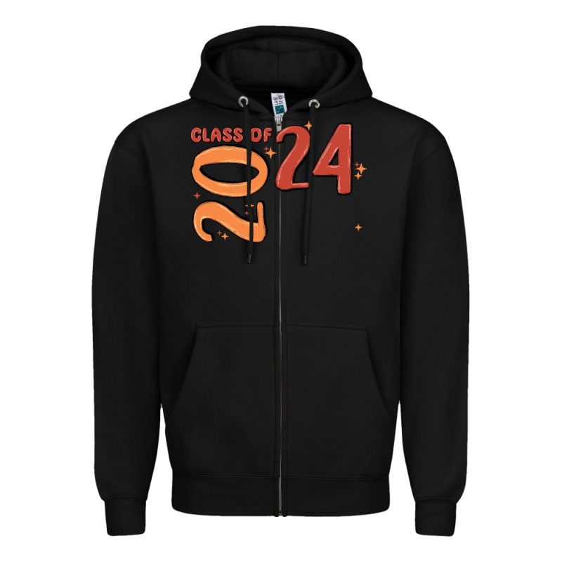 Custom Class Of 2024 Name Of School Font  Super Sn Zipper Hoodie by MaliasSmallBusiness | Teevron