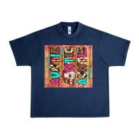Navy auntie heifer Urban Heavy Tee - JahusDesignShop
