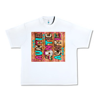 White auntie heifer Urban Heavy Tee - JahusDesignShop