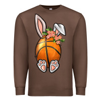 Chestnut Basketball Easter Bunny Premium Sweatshirt - BundleAndBundleShop