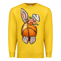 Lemon Basketball Easter Bunny Premium Sweatshirt - BundleAndBundleShop