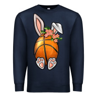 Navy Basketball Easter Bunny Premium Sweatshirt - BundleAndBundleShop