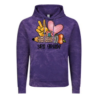 Cloud Purple peace love 3rd grade Vintage Hoodie - JahusDesignShop