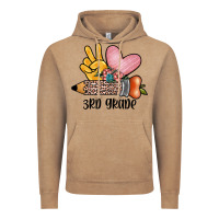 Vintage Coffee peace love 3rd grade Vintage Hoodie - JahusDesignShop