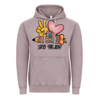 Vintage Zinc peace love 3rd grade Vintage Hoodie - JahusDesignShop