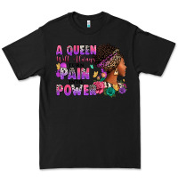 Black A queen will always turn pain into power Premium Tee - RanaPortraitStore