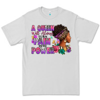 Dove Grey A queen will always turn pain into power Premium Tee - RanaPortraitStore