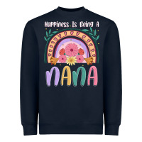 Navy happiness is being a nana Heavyweight Sweatshirt - JahusDesignShop