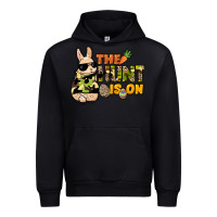 Black The hunt is on Easter Day Urban Hoodie - HowdyJamesFarm