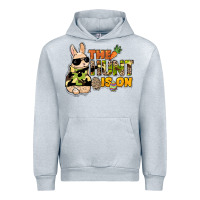 Heather Grey The hunt is on Easter Day Urban Hoodie - HowdyJamesFarm
