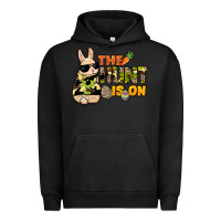 Pigment Black The hunt is on Easter Day Urban Hoodie - HowdyJamesFarm