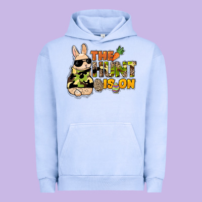 The Hunt Is On Easter Day Urban Hoodie Designed By Howdyjamesfarm