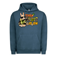 Pigment Midnight Navy The hunt is on Easter Day Urban Hoodie - HowdyJamesFarm