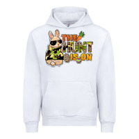 White The hunt is on Easter Day Urban Hoodie - HowdyJamesFarm