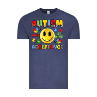 Vintage Denim autism acceptance Vintage Tee - JahusDesignShop