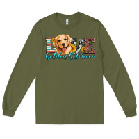Army Green love golden retriever Long Sleeve Tee - Artiststas