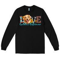 Black love golden retriever Long Sleeve Tee - Artiststas