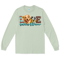 Matcha love golden retriever Long Sleeve Tee - Artiststas