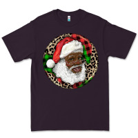 Plum Afro Santa Christmas Premium Tee - RanaPortraitStore