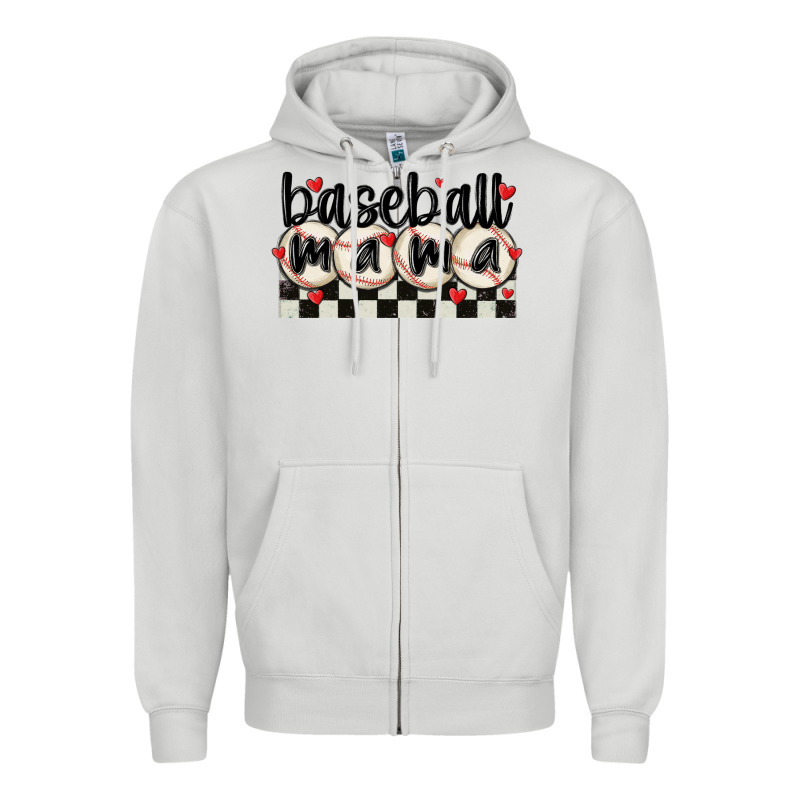 Baseball Mama Zipper Hoodie by MaliasSmallBusiness | Teevron