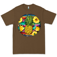 Cacao pineapple leopard Premium Tee - BarkalooDesign