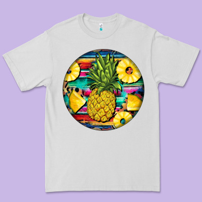Pineapple Leopard Premium Tee Designed By Barkaloodesign
